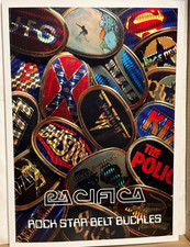 PACIFICA COLLECTIBLE ROCK STAR BELT BUCKLE BUCKLES BOOK 158 PAGES -NEW picture