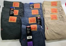 LEVI STRAUSS 514 STRAIGHT STRETCH Reg. Fit through thigh Sits below waist - NEW picture