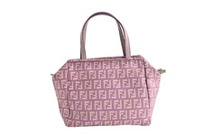 Fendi Zucchino Canvas Mini Handbag Pink picture