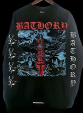 Vintage Bathory Blood On Ice Long Sleeve Reprint on Shaka Wear Small to 5XL picture