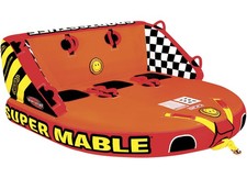 Airhead Super Mable Inflatable 1-3 Rider Towable Tube for Boating AHT2223SM picture