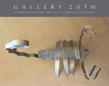 BRUTALIST MID CENTURY SCORPION SCULPTURE AFTER JERE BERTOIA 60'S ORIG ART BOHO picture