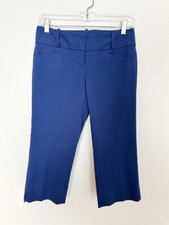 The Limited Exact Stretch Womens Cropped Capris Pants Size 2 Blue Flat Front picture