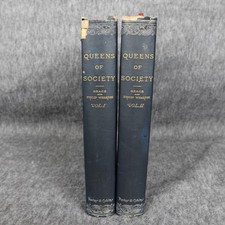 Vintage Queens Of Society Grace & Philip Wharton 2 Vol Blue HC Illustrated USA picture