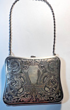 Antique Sterling Silver Coin Purse or Chatelaine early 1900's picture