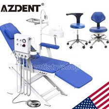 Silla plegable dental portátil + LED + unidad de turbina / taburete de dentista picture