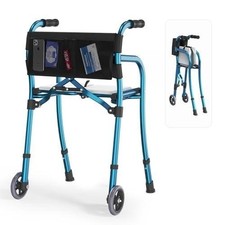 VOTOHRT Narrow Walker with Seat 8 lb Folding Travel Rollator 5