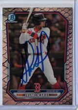 Franklin Arias Autographed 2026 Bowman Chrome Prospects Reptilian BCP27 Card picture