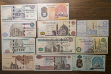 Egypt Full Banknote Set Modern Issue Notes Uncirculated 2001 - 2026 11 Banknotes picture