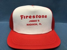 Vintage Jimmie's Firestone Madison Florida Snapback AG Trucker Cap Madison FL picture
