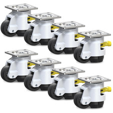 Leveling Casters with Ratchet Handle Design丨Total Capacity 2200 Lbs per 4 picture