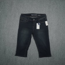 WALLFLOWER Women's The Luscious Curvy Fit Capri Jeans Dark Wash Sz 15 Stretch picture