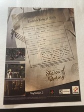 Shadow of Destiny Sony PlayStation 2 PS2 Death Print Ad/Poster Promo Art picture