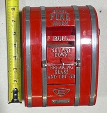 EDWARDS 1269-OAS Coded FIRE ALARM PULL STATION VINTAGE 2-2-2 Tested Working picture