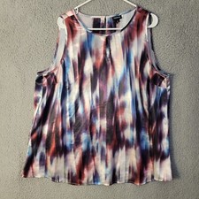 Torrid Women's Plus Size 2 Blouse Top Sleeveless Purple Blue Black Polyester picture