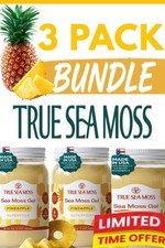 3 xTrue Sea Moss Gel Superfood Pineapple 16 fl oz picture
