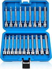 20PC Extra-Long Allen Hex Bit Socket Set, S2 Steel Hex Head Socket picture