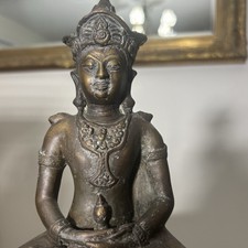 Rare Antique Bronze Buddha Early Statue picture