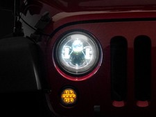 Raxiom Fits 97-18 Jeep Wrangler TJ/JK Axial Series LED Daymaker Headlights- picture