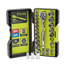 26-Piece 1/4 In. Drive Ratchet and Socket Set picture