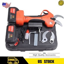 Electric Pruning Shears 2 Inches 50mm LCD Display 2Pcs 3000mAh Lithium Batteries picture