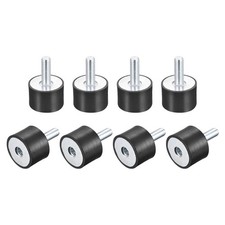 8pcs Rubber Mount M8 Male/Female Vibration Isolator Shock Absorber D30mmxH20mm picture