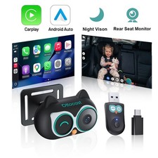 Ottocast Cabin Care Wireless CarPlay Adapter Baby Camera Night Vision 1080P HD picture