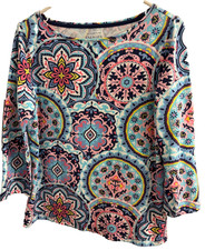 Talbots Women's 3/4 Sleeve T-Shirt M picture