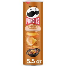 14x Cans Pringles Smoky Cheddar Flavor Potato Crisps Chips | 5.5oz picture