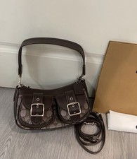 Ashton Bag In Signature Jacquard Oak/Maple CBJ00 Outlet NEW Shoulder Bag picture