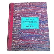 1872 Daily Journal Diary Established NY family picture