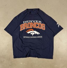 Vintage 1998 Nutmeg NFL Denver Broncos Sportswear Retro Essential Tee T-Shirt XL picture