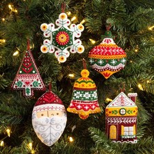 Bucilla® Santa's Nordic Felt & Sequin Kit picture