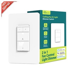 Certified Smart Light & Fan Control – 4-Speed Dimming & Scheduling Features picture