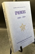 Simplified Scientific Ephemeris ~ 1910-1919 ~ Vintage ~ Rosicrucian Fellowship picture