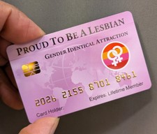 Proud To Be a Lesbian: Funny Fake Bankcard 8 PACK (Free Shipping) picture