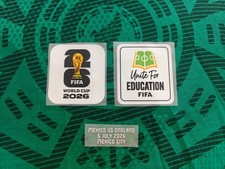Mexico vs England / Inglaterra 2026 WorldCup Match Detail Patch Iron On Transfer picture