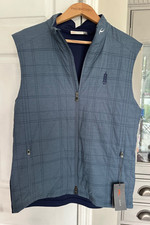 KJUS Men's 52/L Rowan Insulated Vest Blue NEW Golf Preppy picture