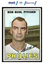 1967 TOPPS BOB BUHL 68 EX MCG 5 BASEBALL PHILADELPHIA PHILLIES picture