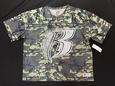 Ruff Ryders Mens Official DMX Collab Camo Mesh Football Jersey New Size XL picture