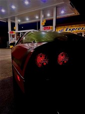 1984-91 Corvette Tailight Covers Yin Yang 10% Carbon Fiber picture