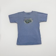 Patagonia Utopia Shirt Mens S Blue Logo 90s Vintage Beneficial T’s Gorpcore picture