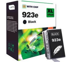 923e 923XL Black Replacement for HP 923 Black Ink Cartridgs for HP Printers picture