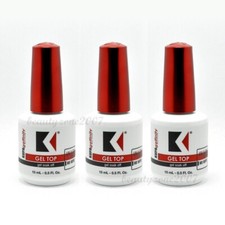 3 Bottles Kupa Gelfinity Gel TOP COAT No Wipe UV/LED Cure Soak Off 0.5oz picture
