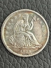 1839-o Seated Liberty Dime. F-109. R6. Look picture