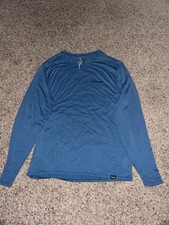 Patagonia Men's Medium Long Sleeve Capilene Cool Daily Shirt Boardshort Logo picture