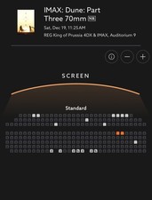 2 Tickets – Dune Part 3 (12/19) IMAX 70MM 11:25 AM – Regal King of Prussia (PA) picture
