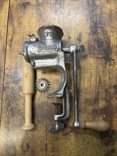 Vintage Universal No. 72 Meat Grinder Chopper Made in U.S.A. Table Mount picture