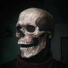 Horrific Human Skull Mask Skeleton Head for Halloween Costume Props High Quality picture