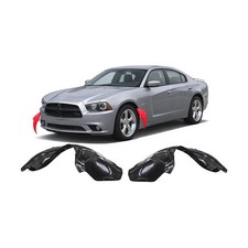 2011-2014 Dodge Charger Set of 2 Fender Liners CH1248154 CH1249154 68083029AC picture